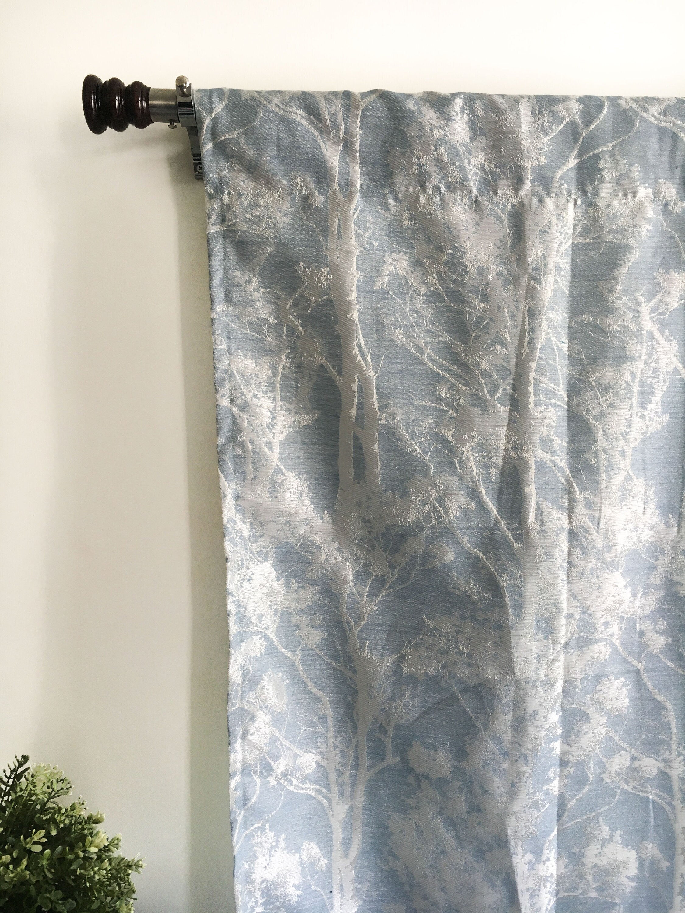 Steel Blue Curtains Silk Curtain Panels Blackout Curtains Etsy