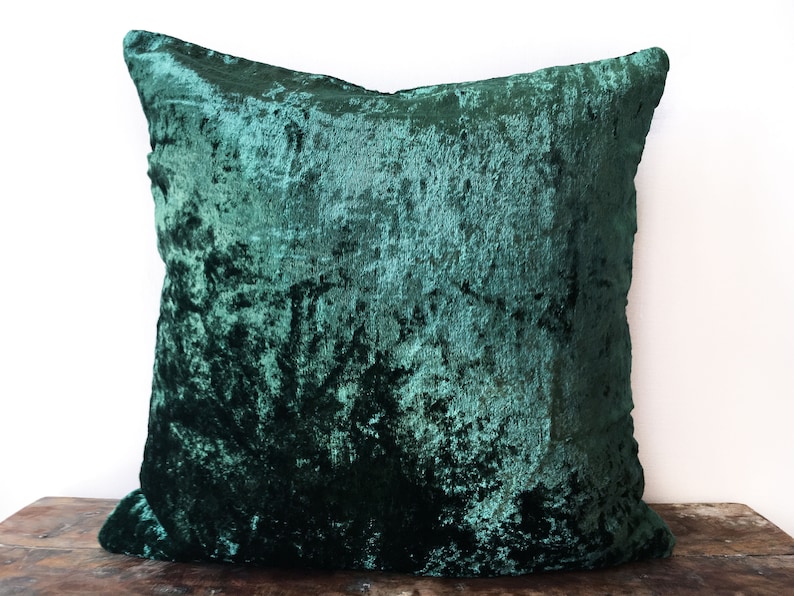 Emerald Green Velvet Pillow cover 22x22 26x26 Euro Sham Etsy