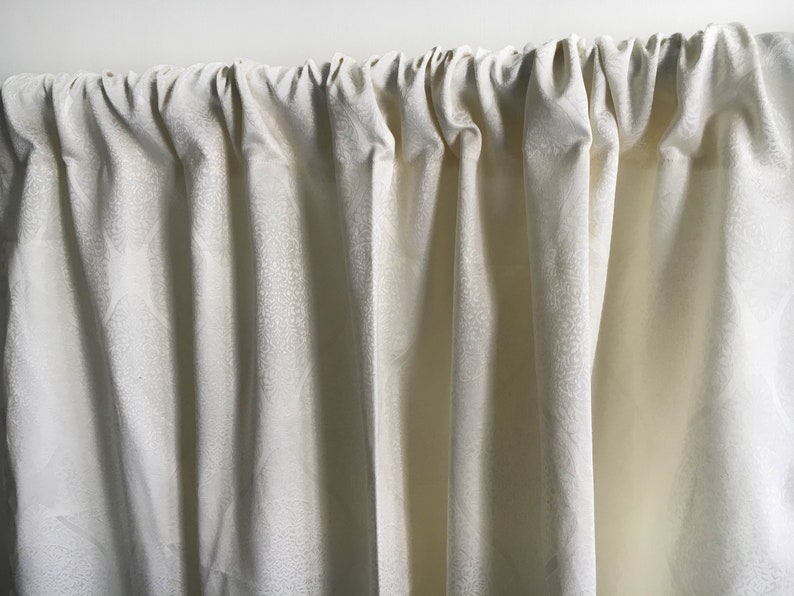 White Boho curtain panels Blackout curtains Window curtain | Etsy