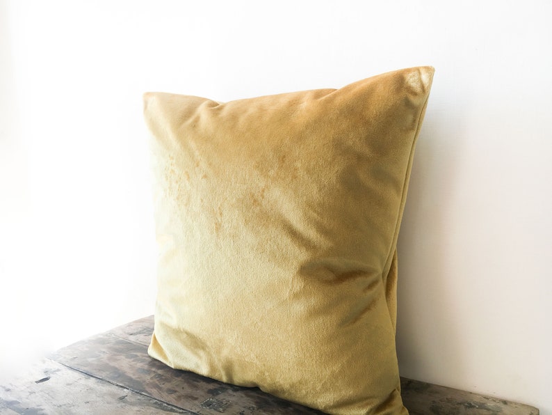 Gold Velvet pillow cover 26x26 Euro Sham Gold Pillow case Etsy