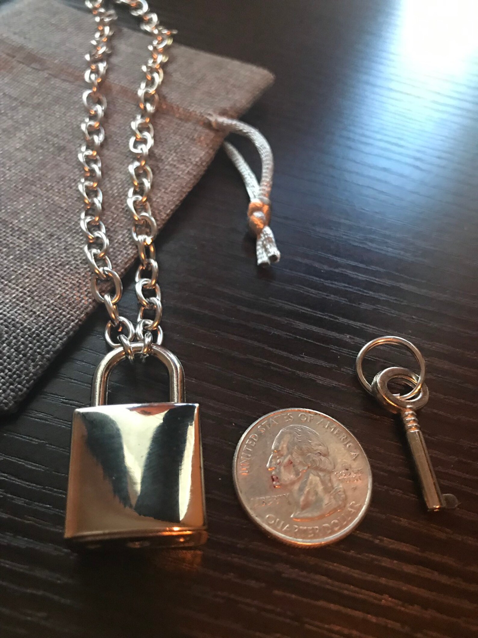 Padlock Chokerchain Choker Padlock Necklacechoker Collar Etsy