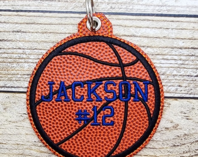 Basketball Bag Tag, Basketball Team Keychain, Basketball Accessory, Basketball Team Bag Tag, Basketball Team Keychain, Basketball Player