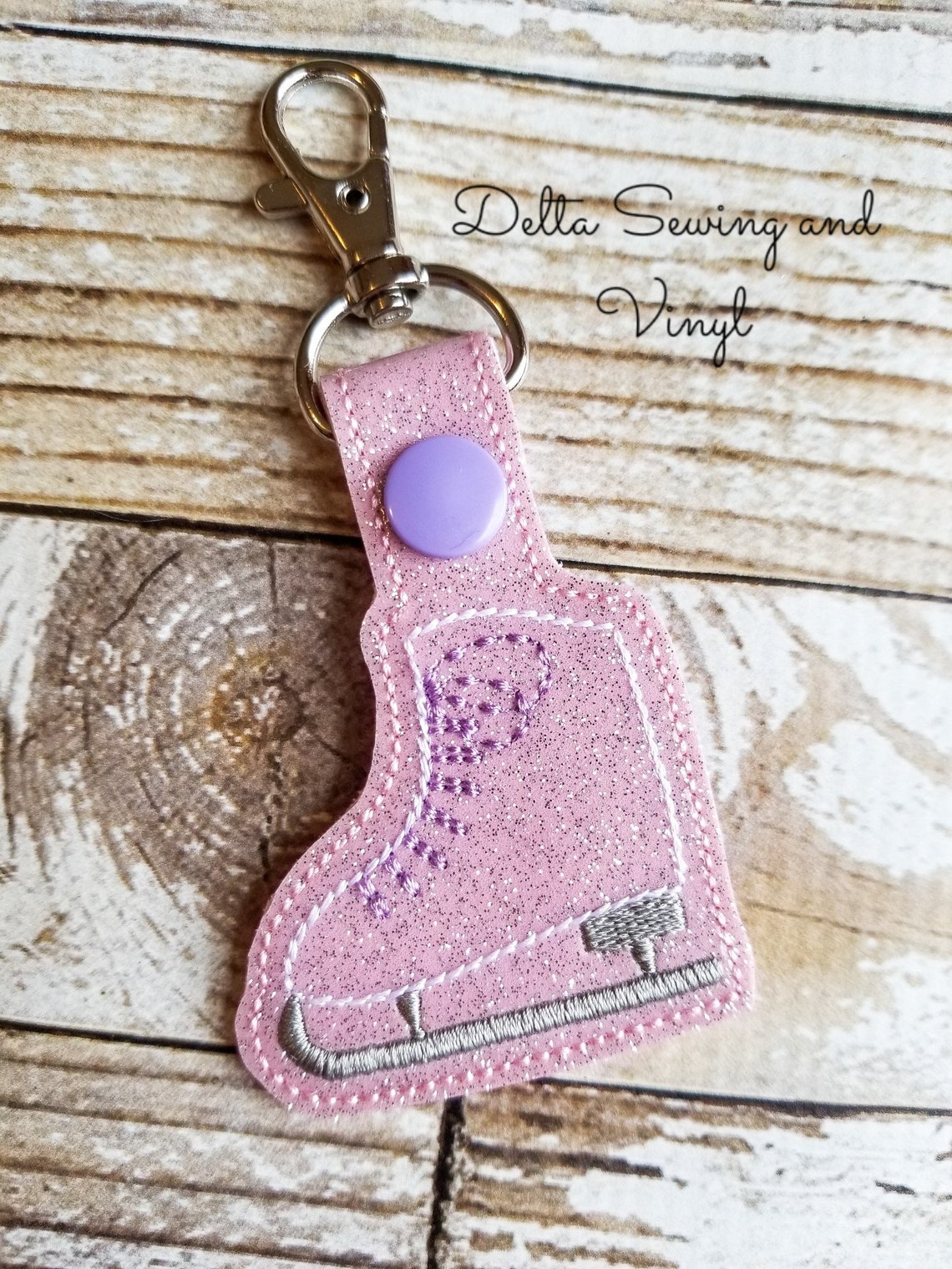 Ice Skate Keychain Figure Skating Keychain Ice Skate Key Etsy