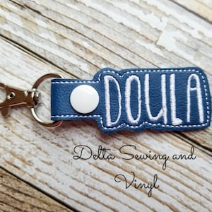 Doula Keychain, Doula Charm, Doula Zipper Pull, Doula Key Fob, Doula Gift, Postpartum, Labor and Delivery Nurse, Midwife Key Fob