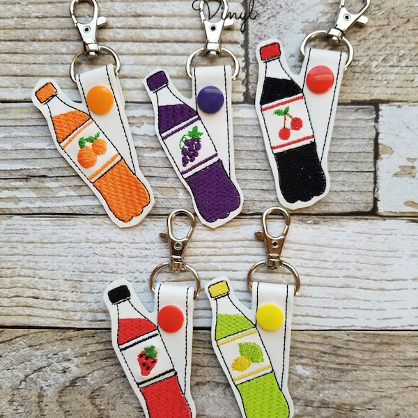 Soda Pop Keychain, Soda Pop Snap Tab, Soda Pop Key Fob, Soda Pop Charm