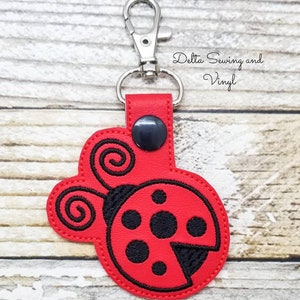 Ladybug Keychain, Insect Key Fob, Bug Charm, Insect Charm, Insect Gifts, Bug Gifts, Bug Keychain, Ladybug Keyring, Ladybug Bag Charm