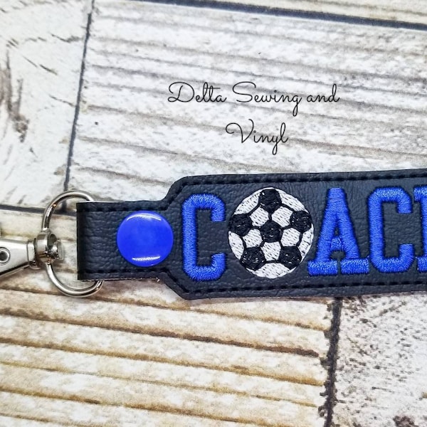 Soccer Coach Keychain, Coach Key Fob, High School Soccer Keychain, College Soccer Coach, Soccer Coach Key Fob, Coach Gift, Soccer Player