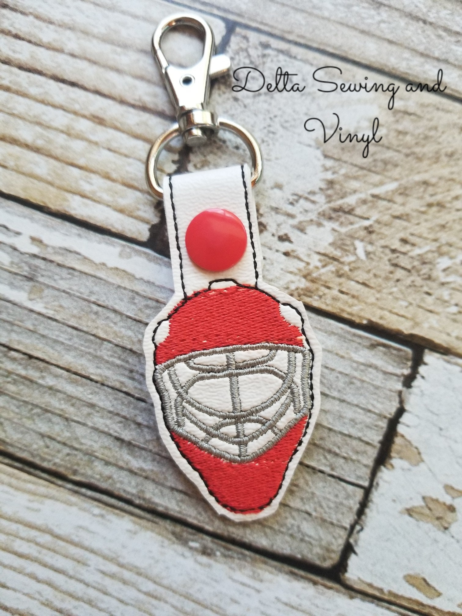 Goalie Mask Keychain Hockey Keychain Hockey Player Bag Tag Etsy