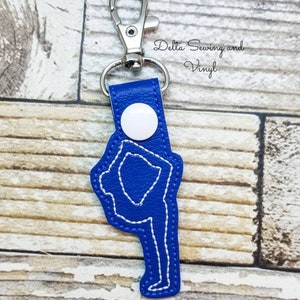 Gymnast Keychain, Dancer Key Fob, Ballet Keychain, Gymnastics Zipper Pull