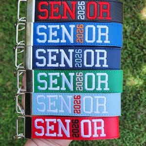 Senior Wristlet Keychain, Class of 2026 Keychain, High School Senior Key Fob, Graduation Gift, Class of Keychain, Class of 2027, 2028