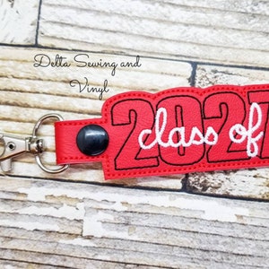 Class of 2027 Keychain, Senior Gift, Graduation Gift, 2027 Zipper Pull, High School Keychain, Senior Charm