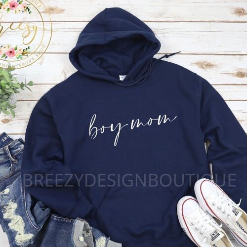 Boy Mom Hoodie Unisex/ Mom of Boys Hoodie/ Mothers Day/ No Etsy