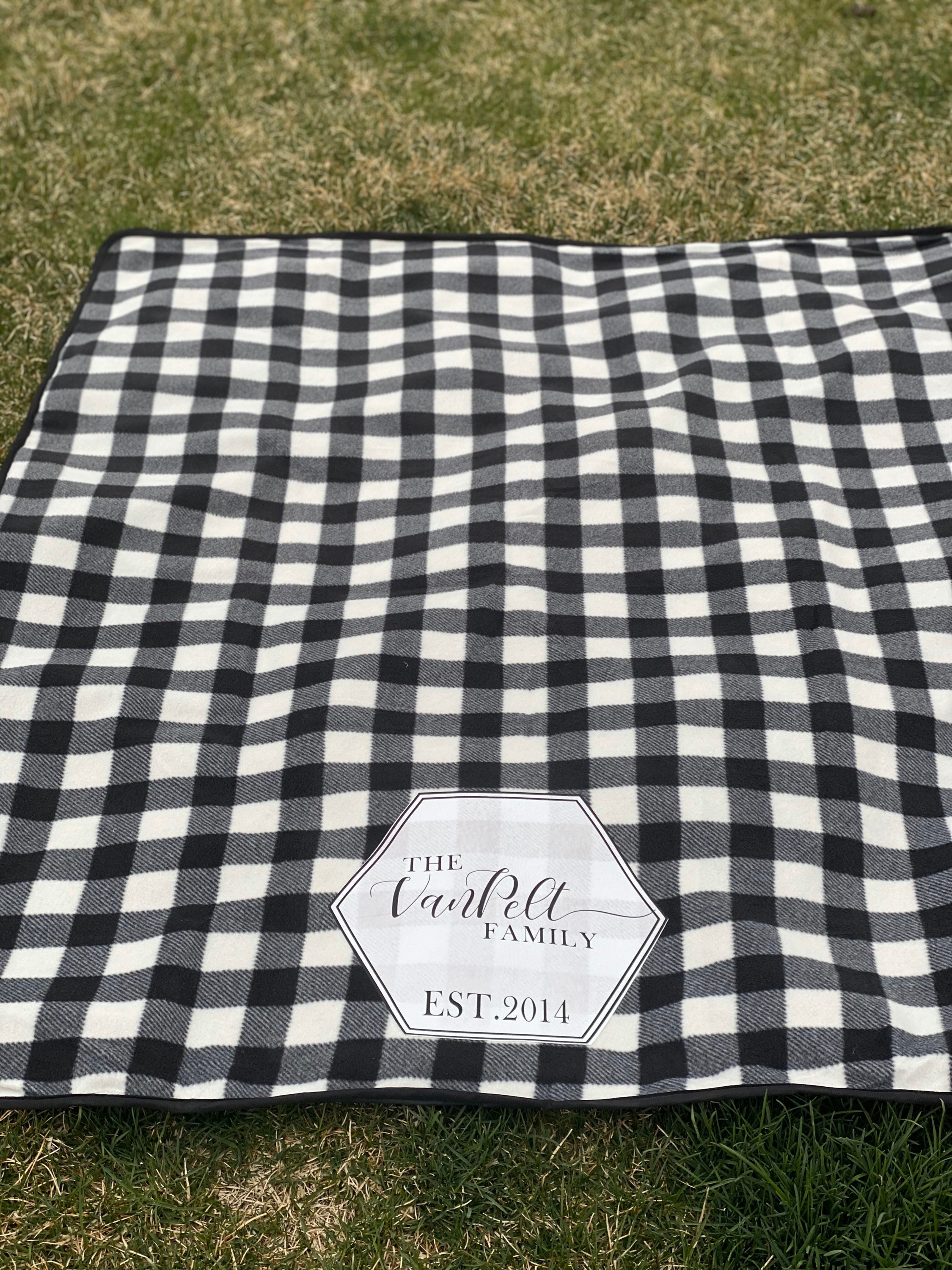 Personalized Picnic Blanket Etsy