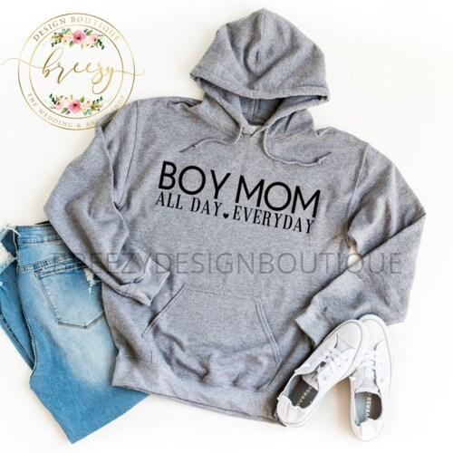 Boy Mom Hoodie Unisex/ Mom of Boys Hoodie/ Mothers Day/ No Etsy