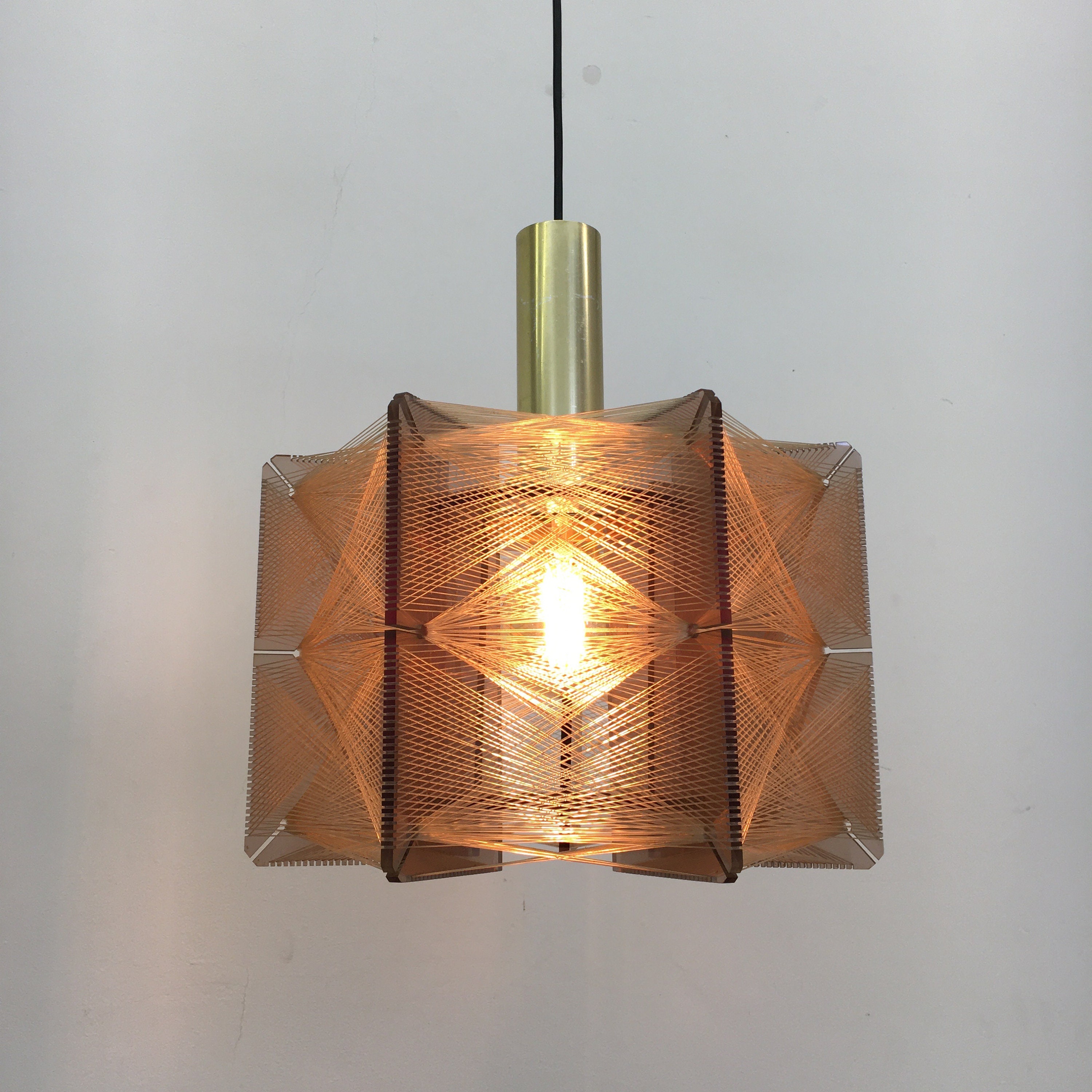Paul Secon Hanging Lamp for Sompex 1960 s Etsy Australia