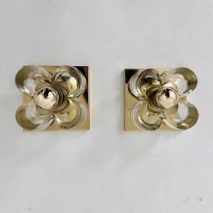 Pair of Sische Leuchten wall lamps sconce , 1970s