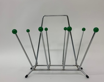 Space age Sputnik Atomic Magazine Holder, 1970's
