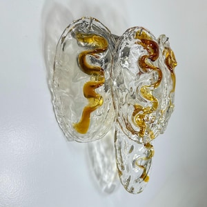 Vintage Murano glass Italian wall lamp, 1970s