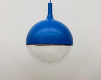 Blue Vintage Ikea Väster Lamp, Knut Hagberg, Ceiling Light in