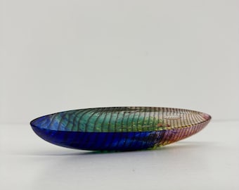 Bertil Vallien for Kosta Boda glass Boat , 1990's Sweden