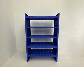 Vintage blue plastic ikea shoe rack 1970s