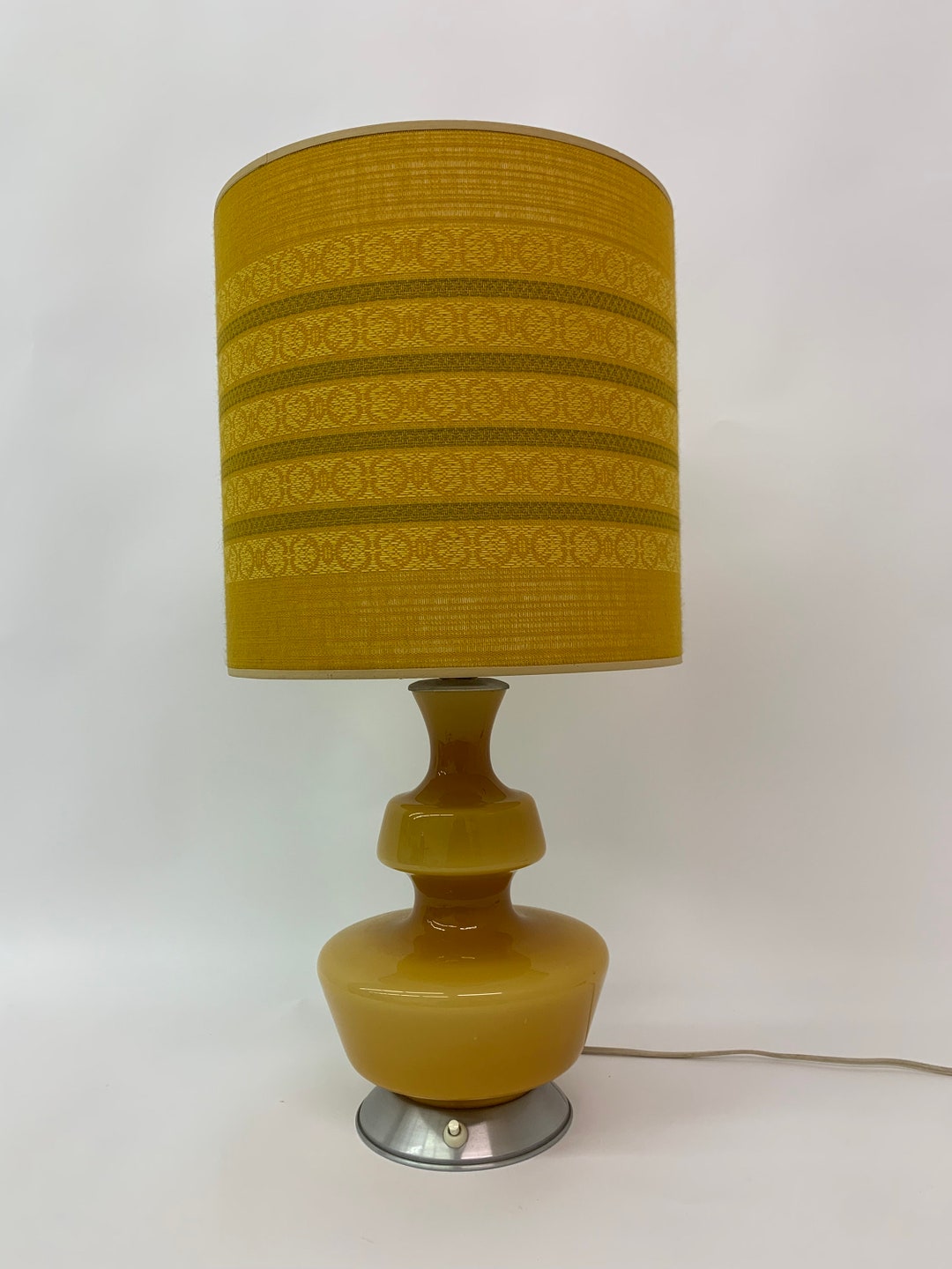 Midcentury Glass Table Lamp by De Rupel, 1970's Belgium Etsy