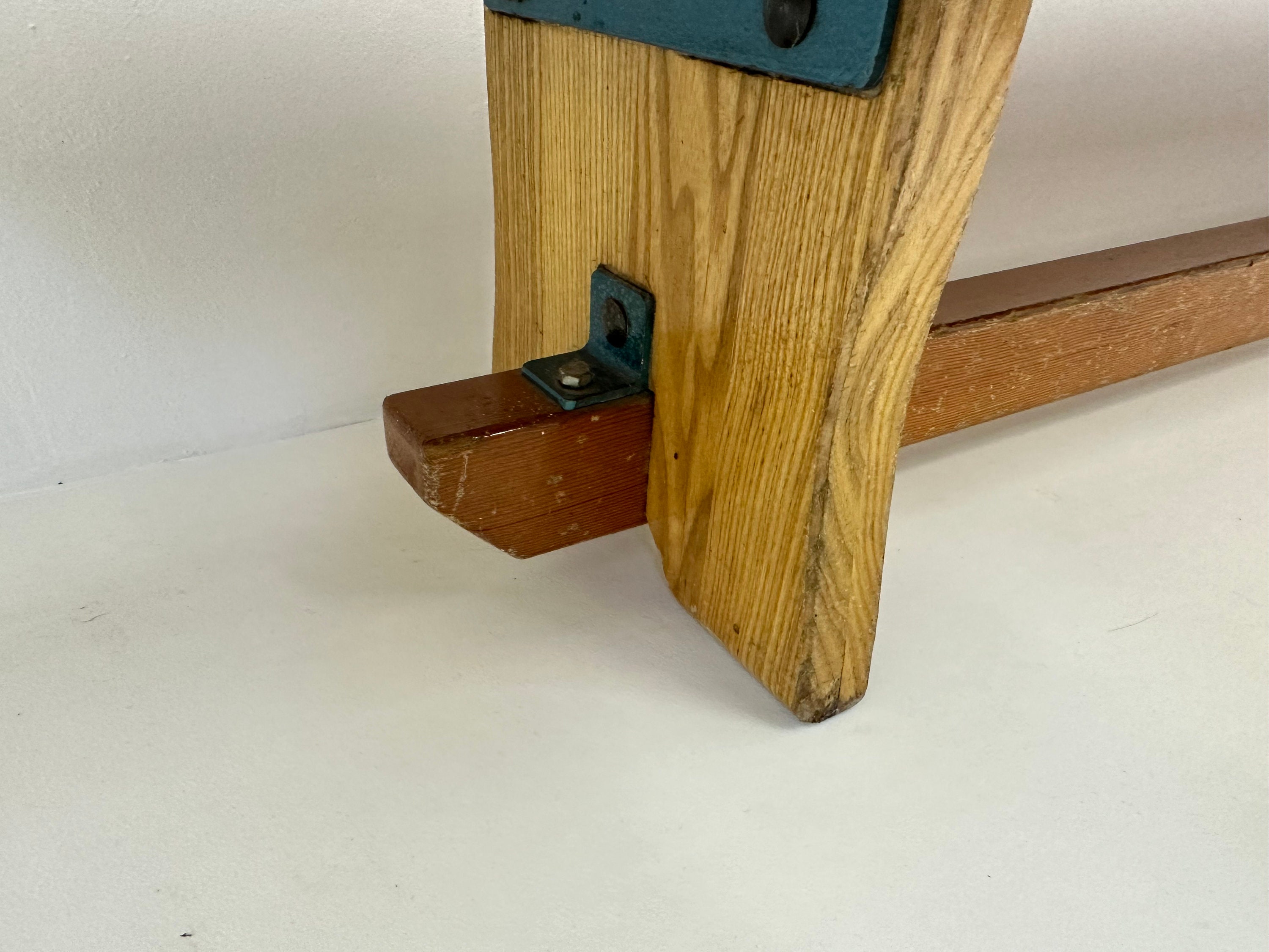 Vintage Wooden School Bench, 1970's - Etsy