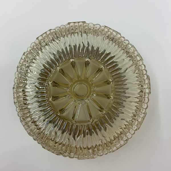 Vintage glass wall / ceiling lamp sconce glass, 1960's
