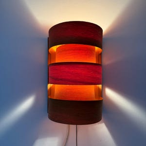Scandinavian Modern Pine Wall Light by Hans Agne Jakobsson for Markaryd, Sweden, 1960s