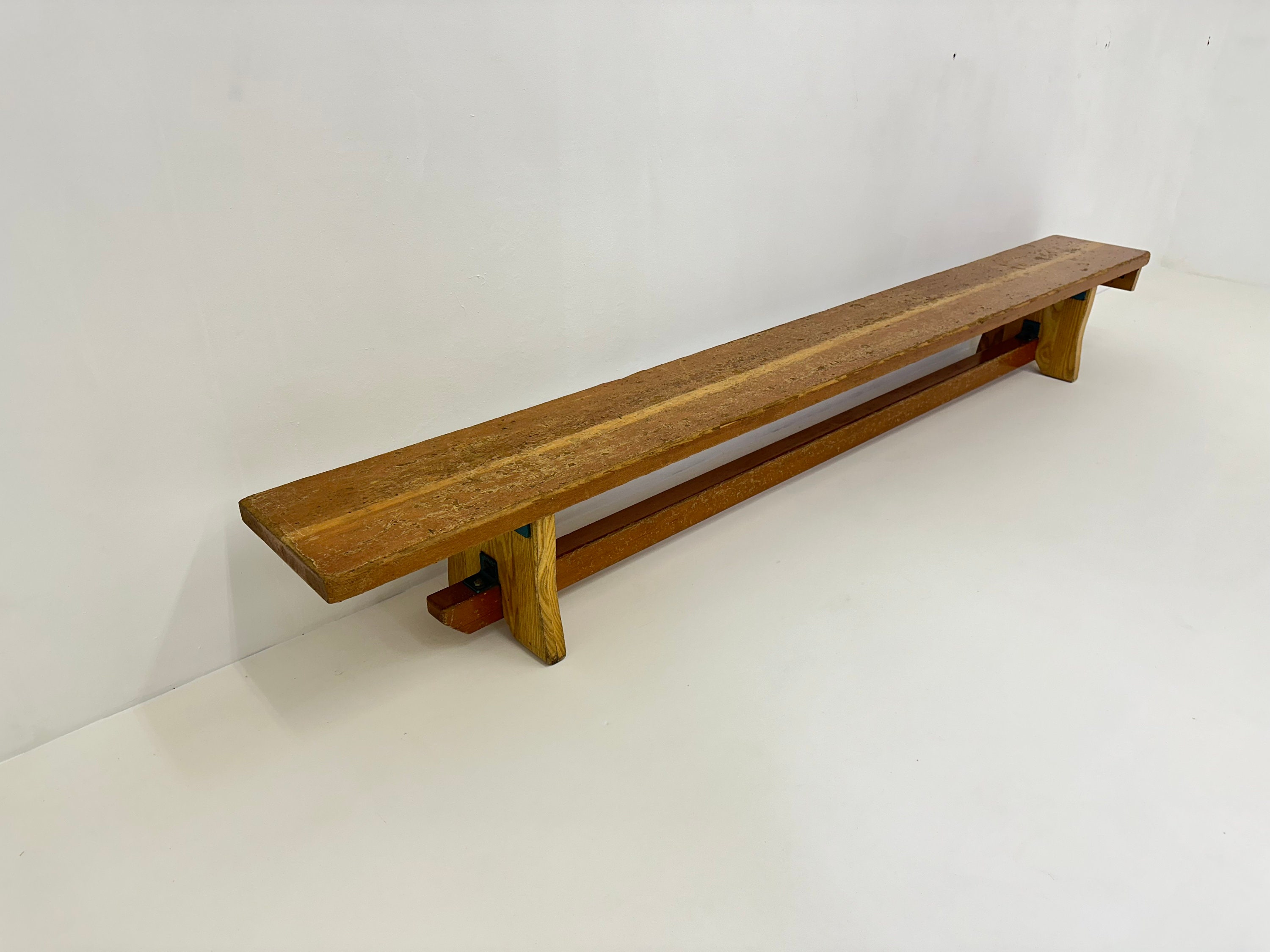 Vintage Wooden School Bench, 1970's - Etsy