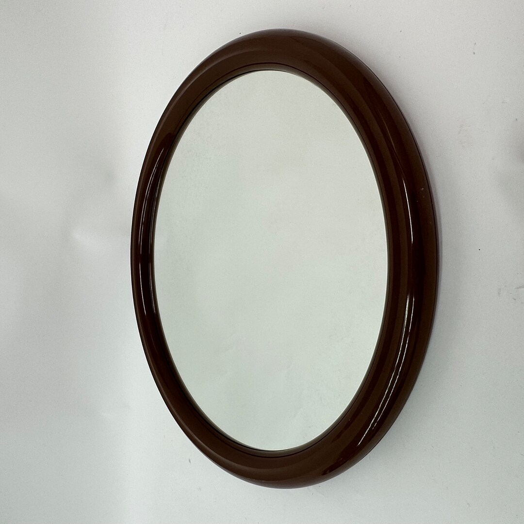 Space Age Design Vintage Plastic Wall Mirror by Tiger Plastics Holland