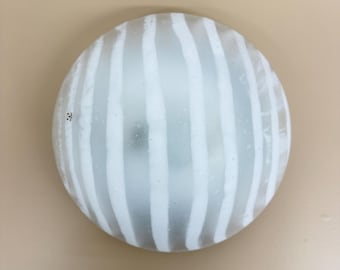 Peil & Putzler glass flush mount / wall lamp ‘zebra’ , 1970s Germany
