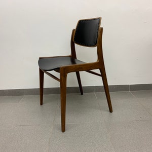 Hartmut Lohmeyer for Wilkhahn 1950&#39;s dining chair teak wood design