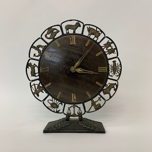 Junghans modernist Zodiac clock, 1970&#39;s