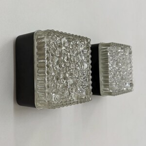 Set of 2 Staff Leuchten bubble glass wall lamps, 1970s Germany