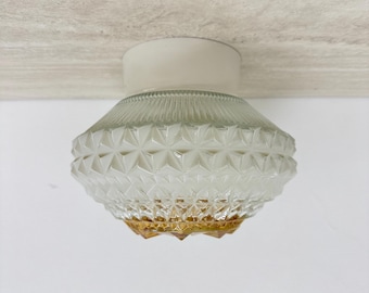 Vintage-Glasdeckenlampe, 1970er Jahre