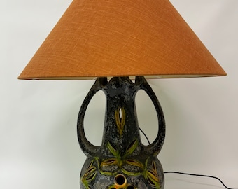 Large West Germany ceramic floor / table lamp , 1970’s