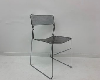 Minimalist Arrben Italy Sultana stackable dining chair , 1970's