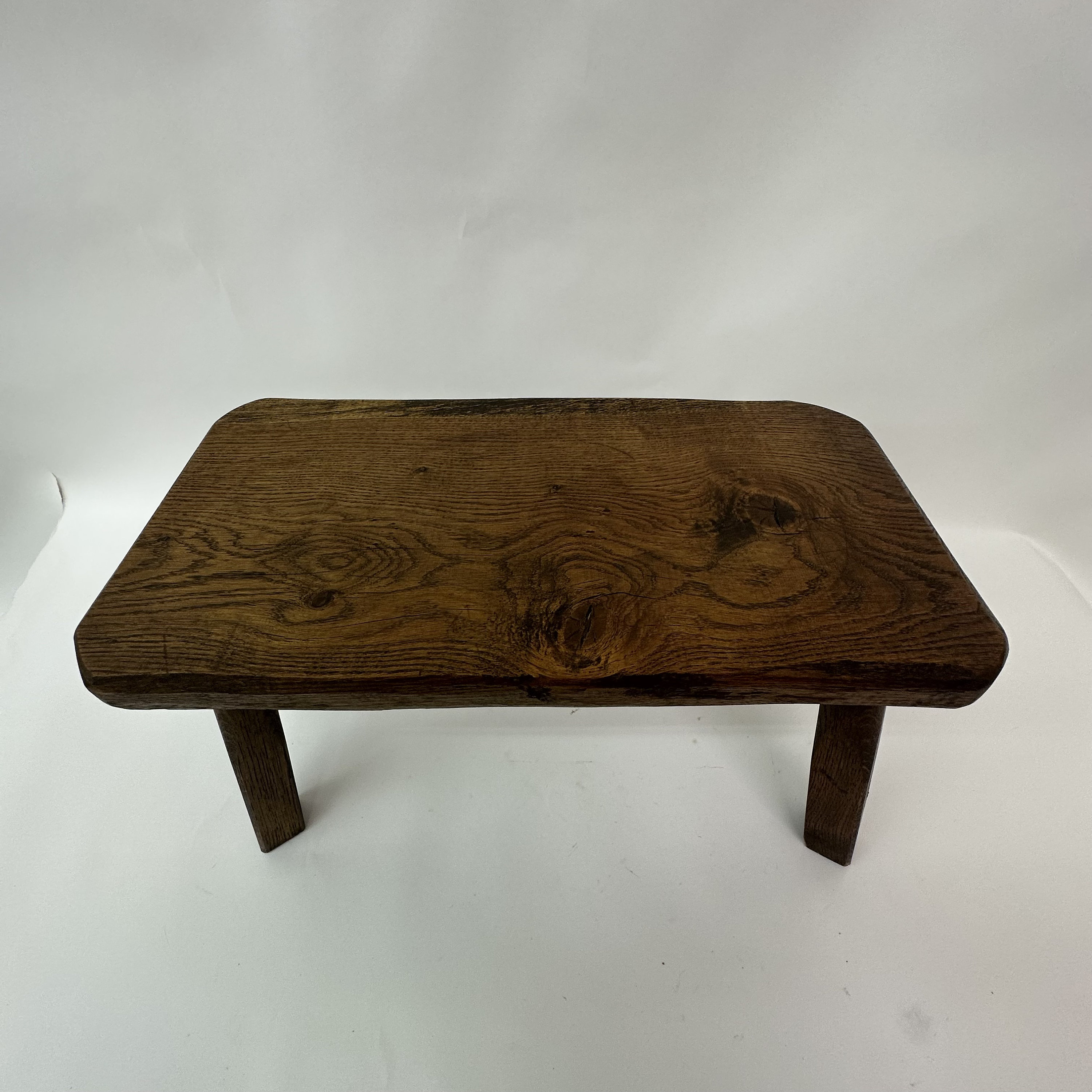 Brutalist Solid Oak Wood Side Table, 1970s - Etsy