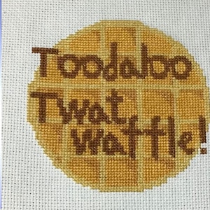 Snarky Toodaloo Twatwaffle Cross Stitch Pattern