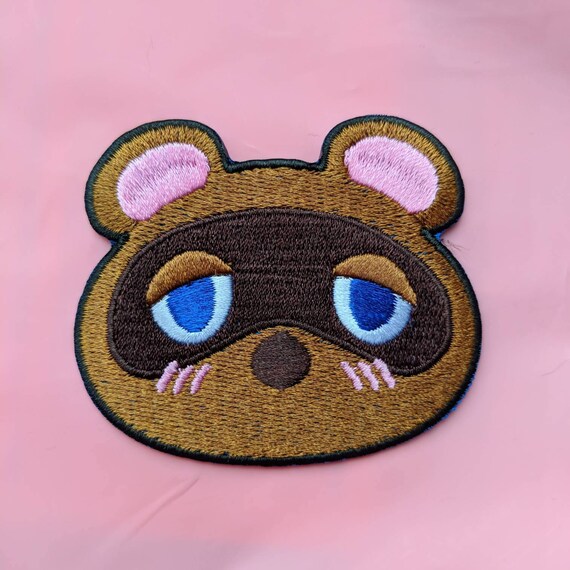 Blushing Tom Nook iron on patch