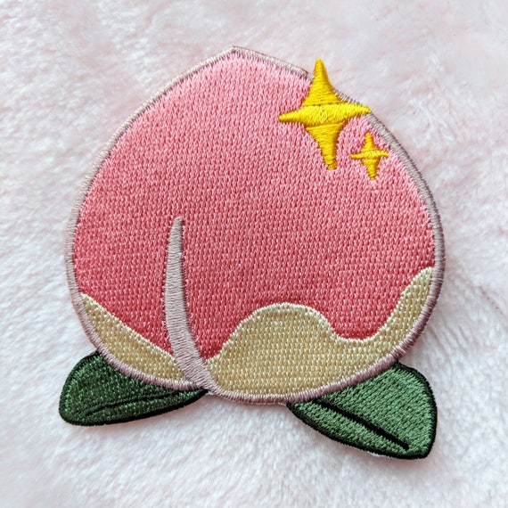 Animal Crossing peach iron on patch