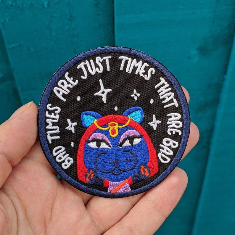 Bad Times Animal Katrina Crossing embroidered patch Etsy