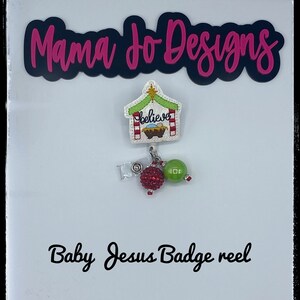 Beaded badge reel