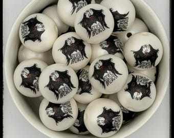Custom Mothman beads