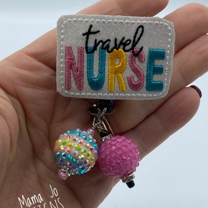 Beaded badge reel