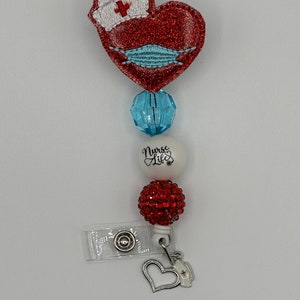 Nurse Beaded Badge Reel