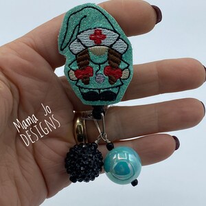 Gnome Beaded badge reel