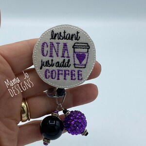 CNA Beaded badge reel