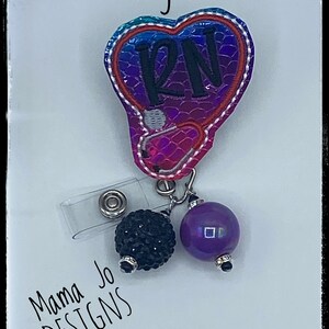 RN Beaded badge reel